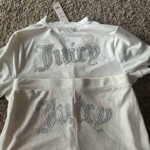 Rare! Juicy Couture short sleeve bling short set